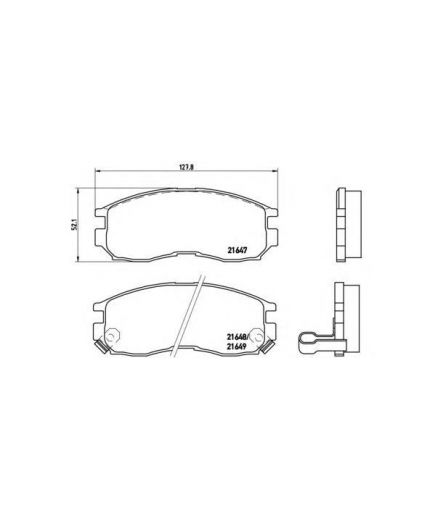 BREMBO Колодки дисковые