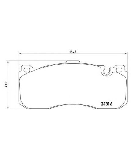 BREMBO Колодки дисковые