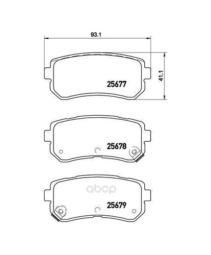 BREMBO Колодки дисковые задние