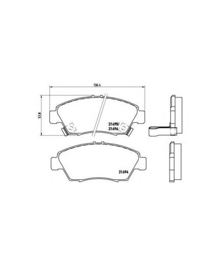 BREMBO Колодки дисковые