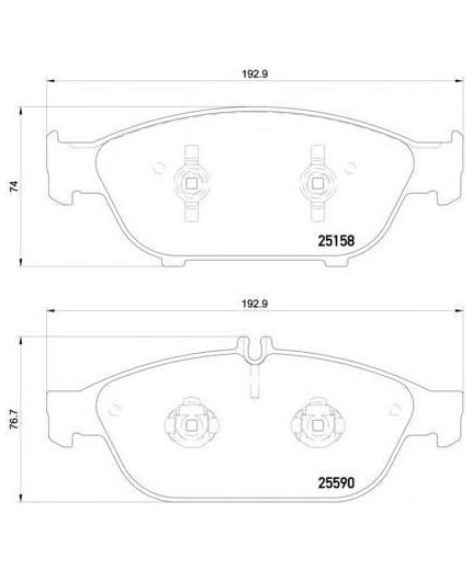 BREMBO Колодки дисковые