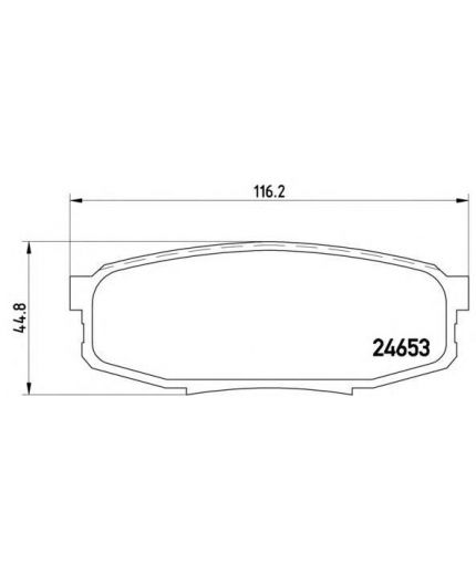 BREMBO Колодки дисковые