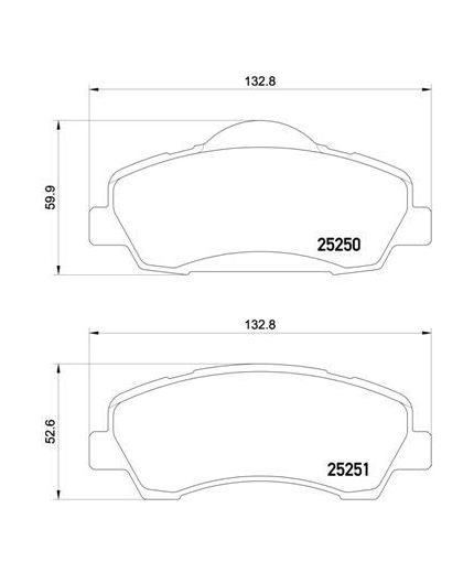 BREMBO Колодки дисковые передние