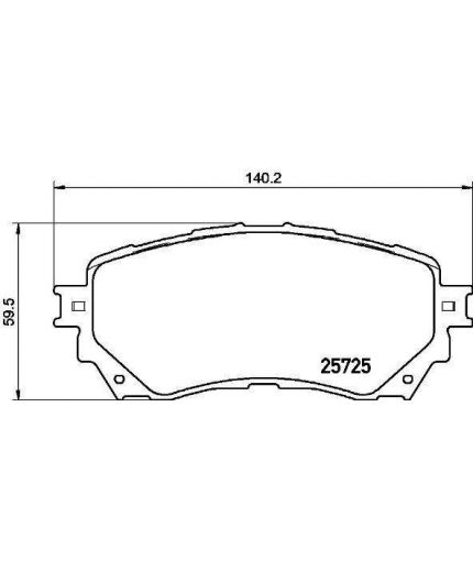 BREMBO Колодки дисковые передние