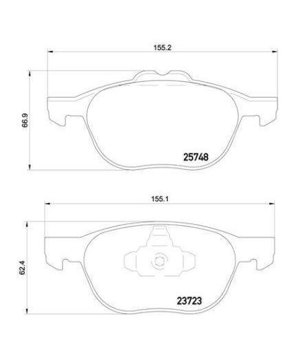 BREMBO Колодки дисковые