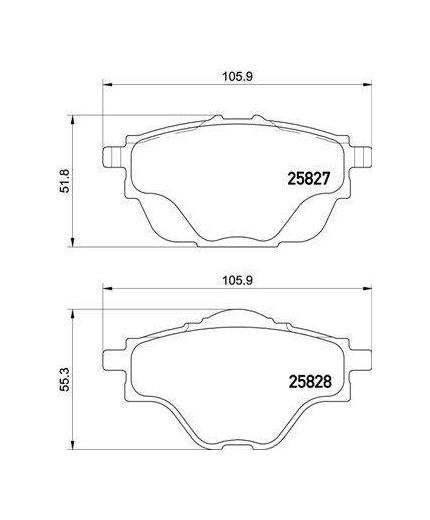 BREMBO Колодки дисковые задние
