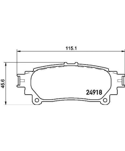 BREMBO Колодки дисковые задние