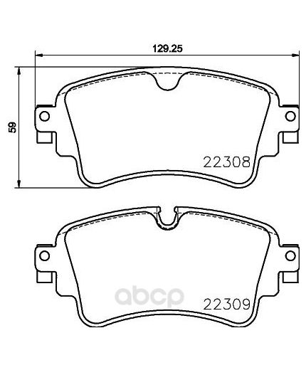 BREMBO Колодки дисковые задние
