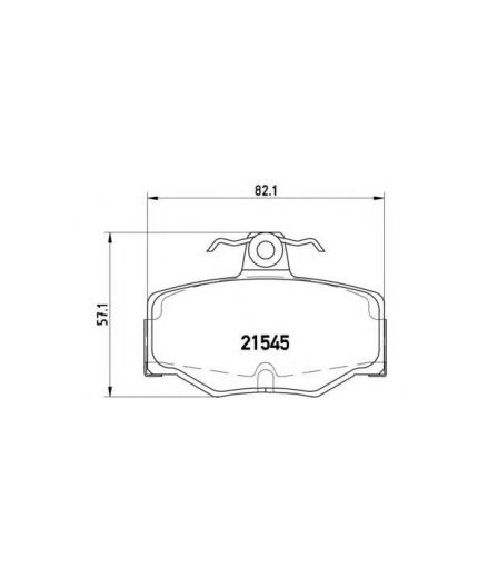 BREMBO Колодки дисковые задние