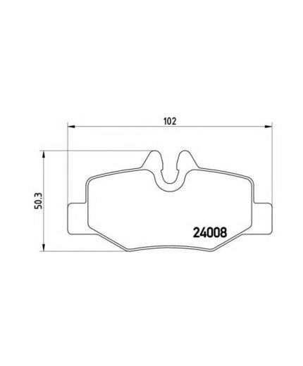 BREMBO Колодки дисковые задние