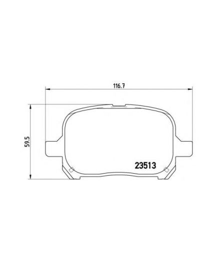 BREMBO Колодки дисковые передние