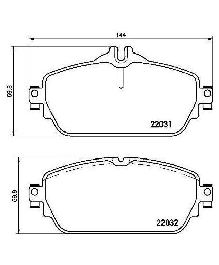 BREMBO Колодки дисковые передние