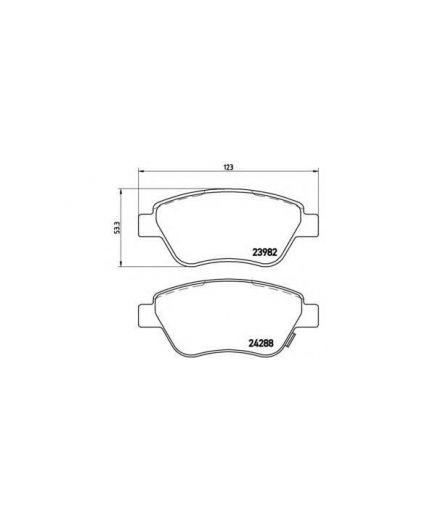 BREMBO Колодки дисковые передние