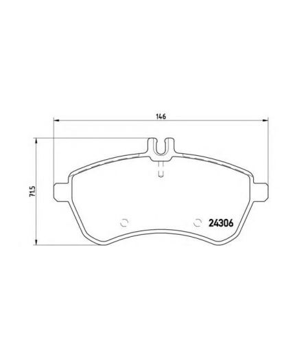 BREMBO Колодки дисковые передние