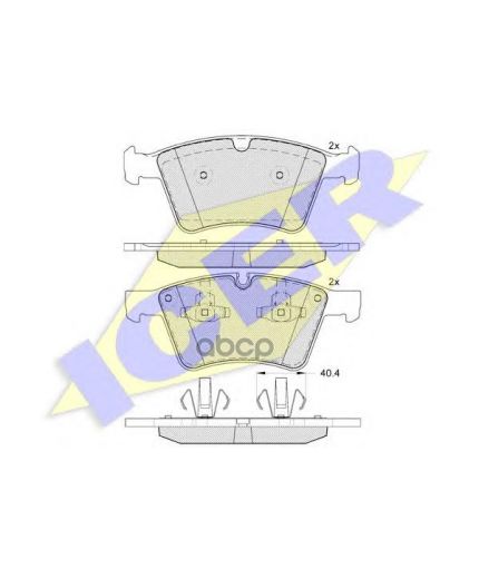 ICER Колодки дисковые