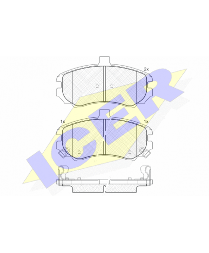 ICER Колодки дисковые