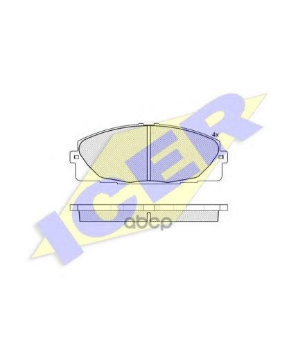 ICER Колодки дисковые