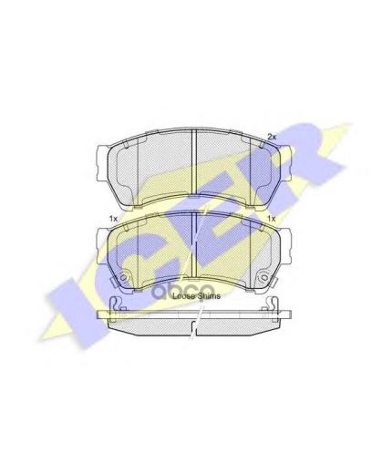 ICER Колодки дисковые