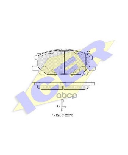 ICER Колодки дисковые