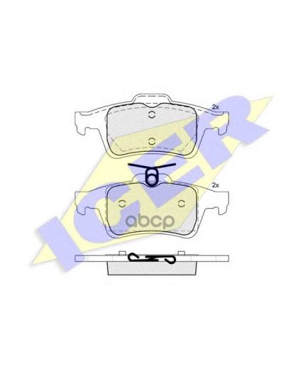 ICER Колодки дисковые