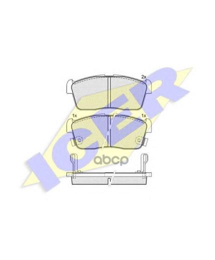 ICER Колодки дисковые