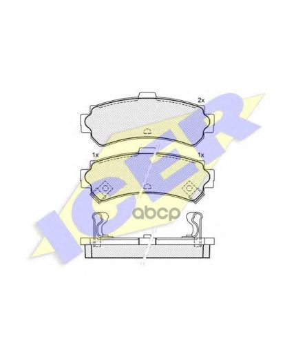 ICER Колодки дисковые