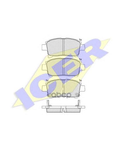 ICER Колодки дисковые