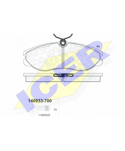 ICER Колодки дисковые