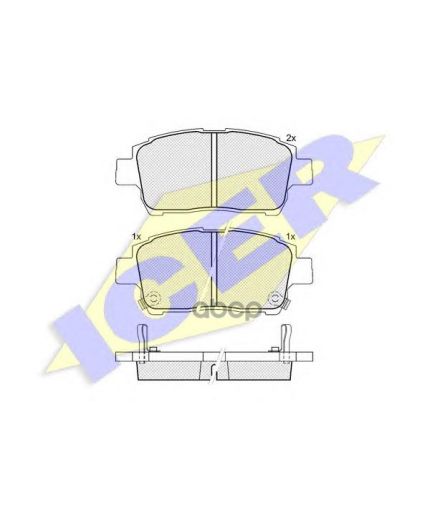 ICER Колодки дисковые