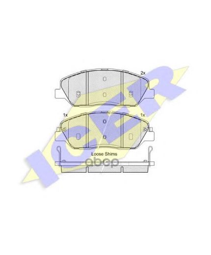 ICER Колодки дисковые