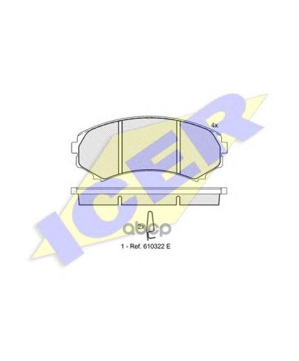ICER Колодки дисковые