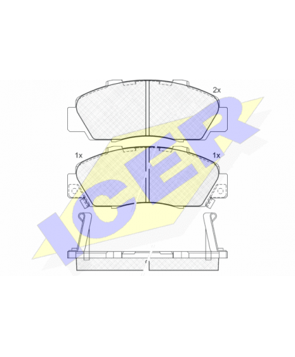 ICER Колодки дисковые