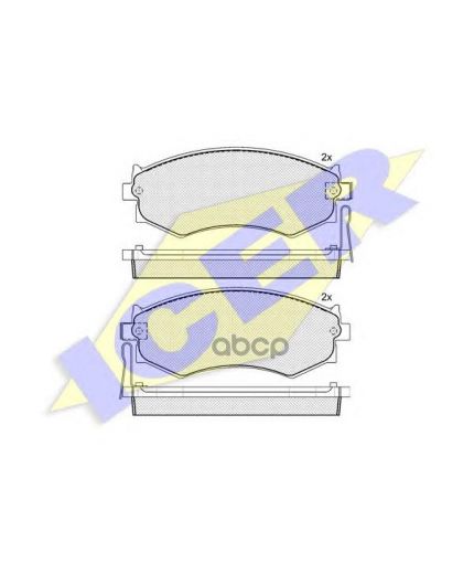 ICER Колодки дисковые