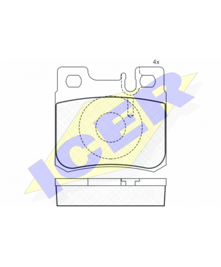 ICER Колодки дисковые