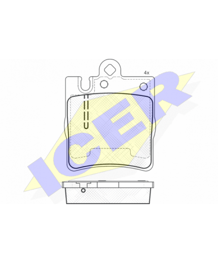 ICER Колодки дисковые