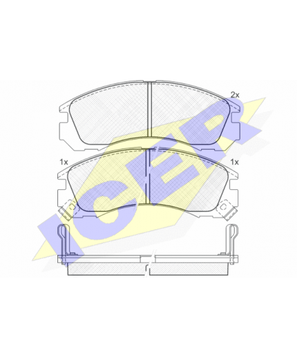ICER Колодки дисковые