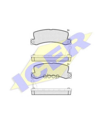 ICER Колодки дисковые