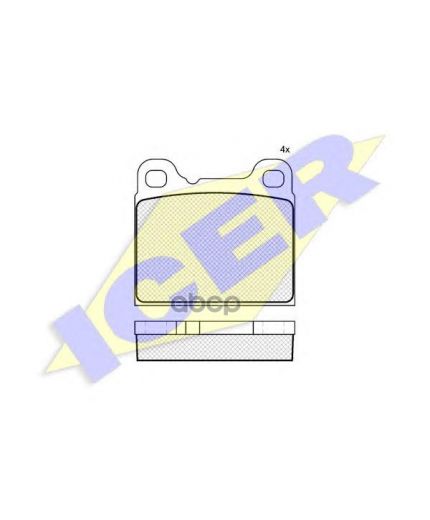 ICER Колодки дисковые