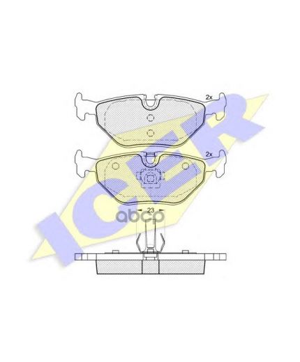ICER Колодки дисковые