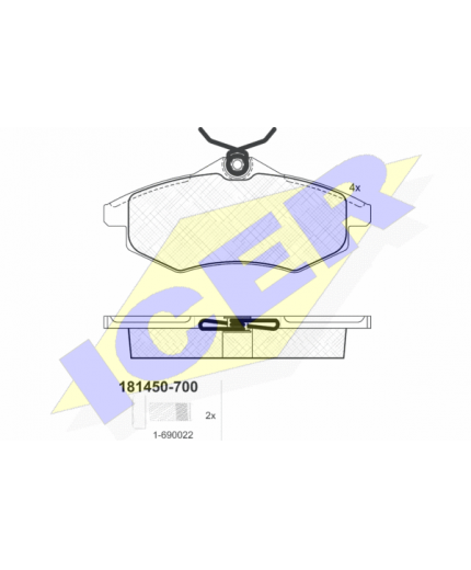 ICER Колодки дисковые