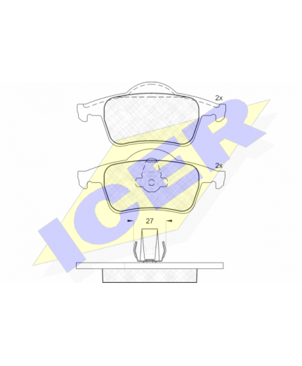 ICER Колодки дисковые