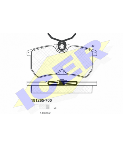 ICER Колодки дисковые
