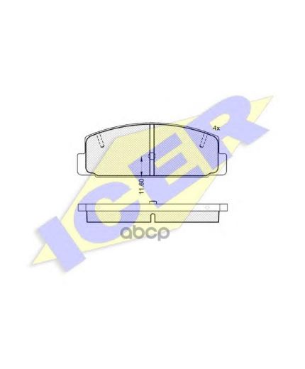 ICER Колодки дисковые