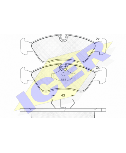 ICER Колодки дисковые