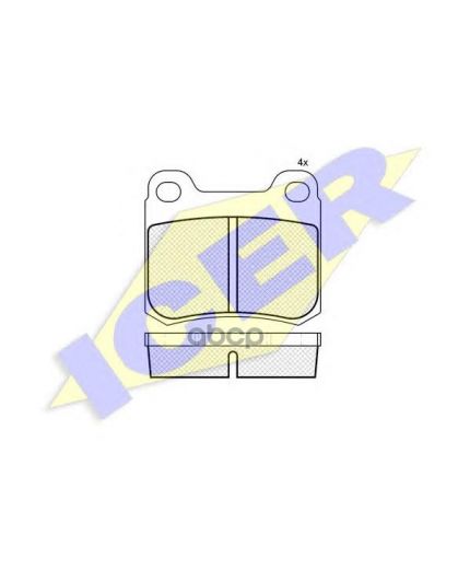 ICER Колодки дисковые