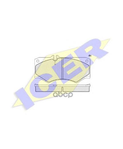 ICER Колодки дисковые