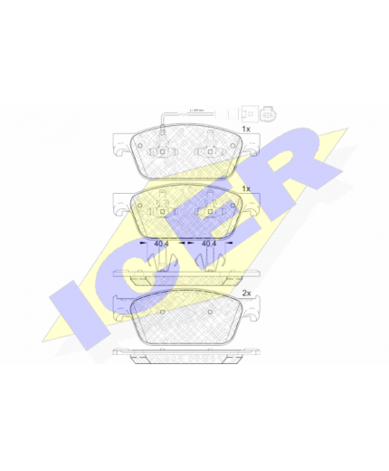 ICER Колодки дисковые передние