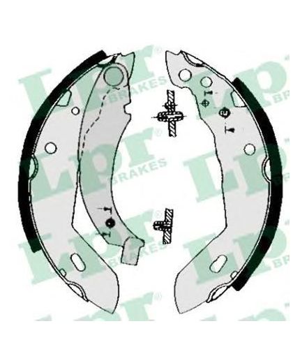 LPR Колодки барабанные