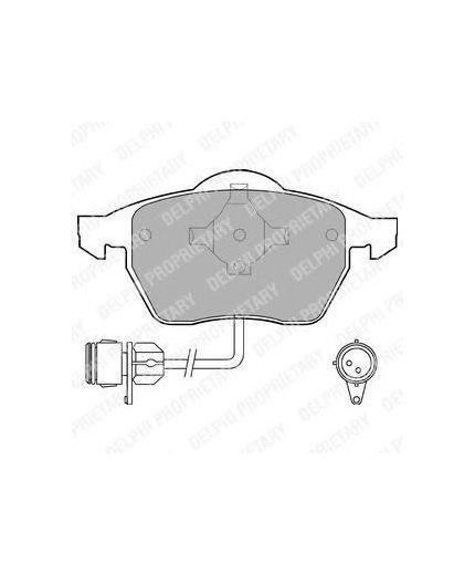 Delphi Колодки дисковые передние