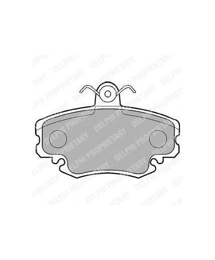 Delphi Колодки дисковые передние